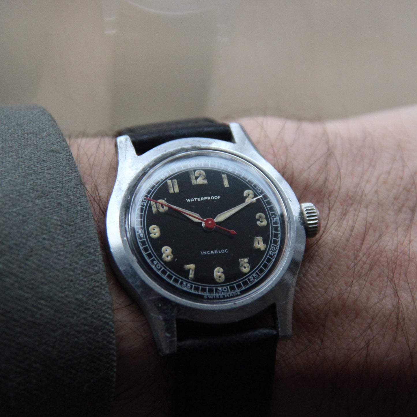 1940er-Militäruhr „Wasserdicht“ aus dem Zweiten Weltkrieg