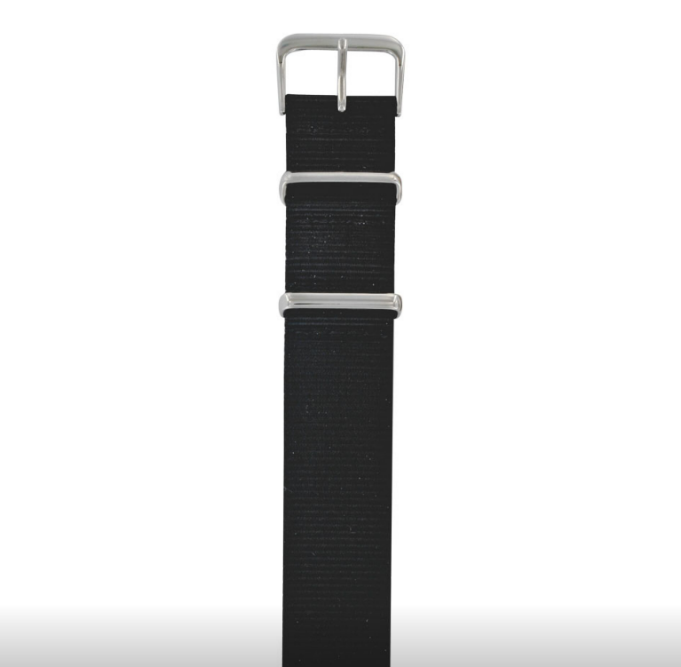 Schwarze NATO-Nylon-Uhrenarmbänder