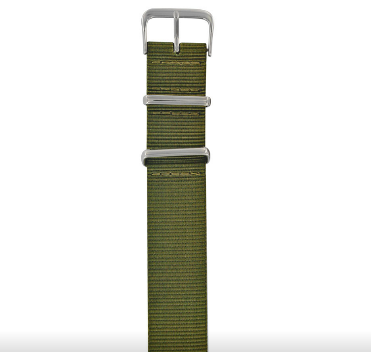 Khakifarbene NATO-Nylon-Uhrenarmbänder