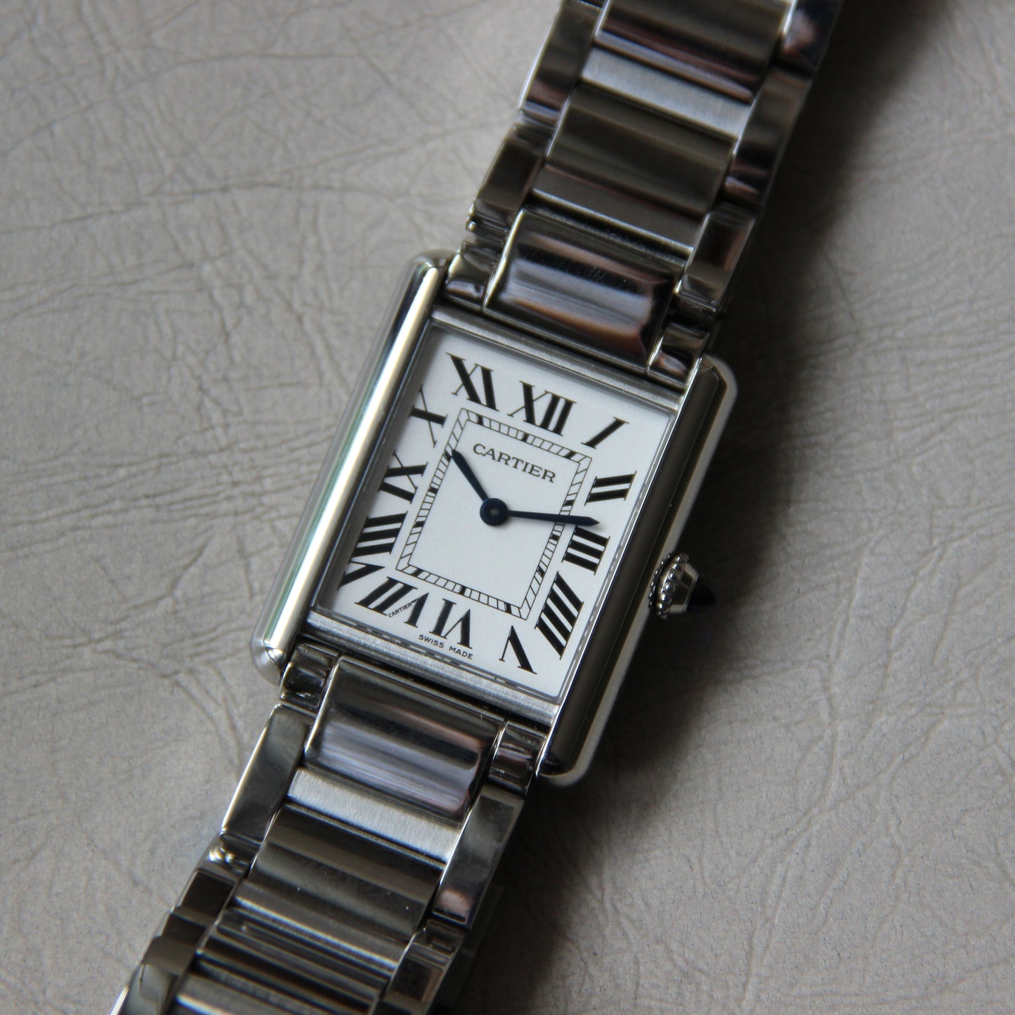 Cartier Tank Must Large Model Reference WSTA0052 Caliber 157 Full Set 2022 (Leather or steel strap of your choice)