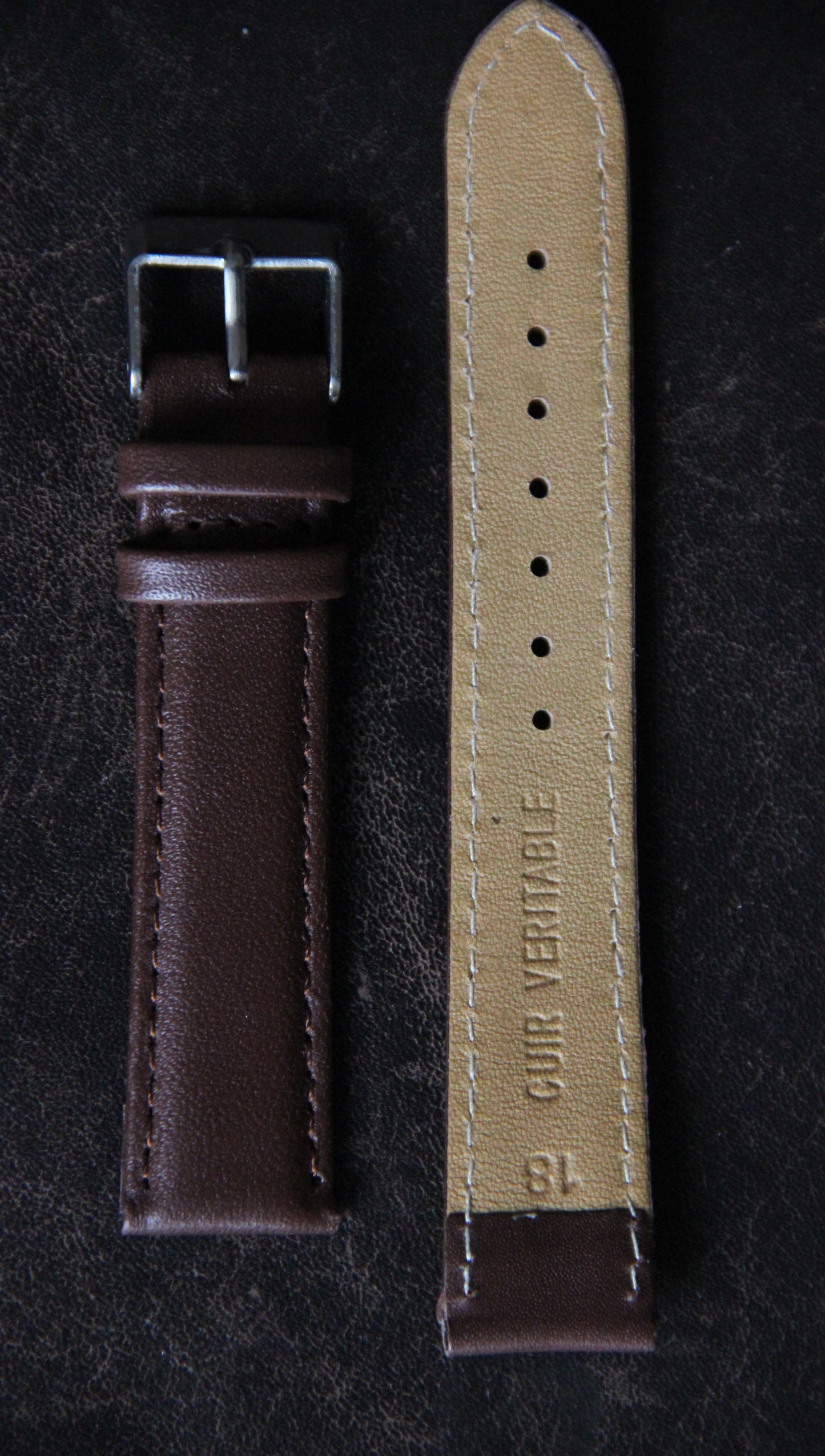 Bracelet cuir de bovin marron