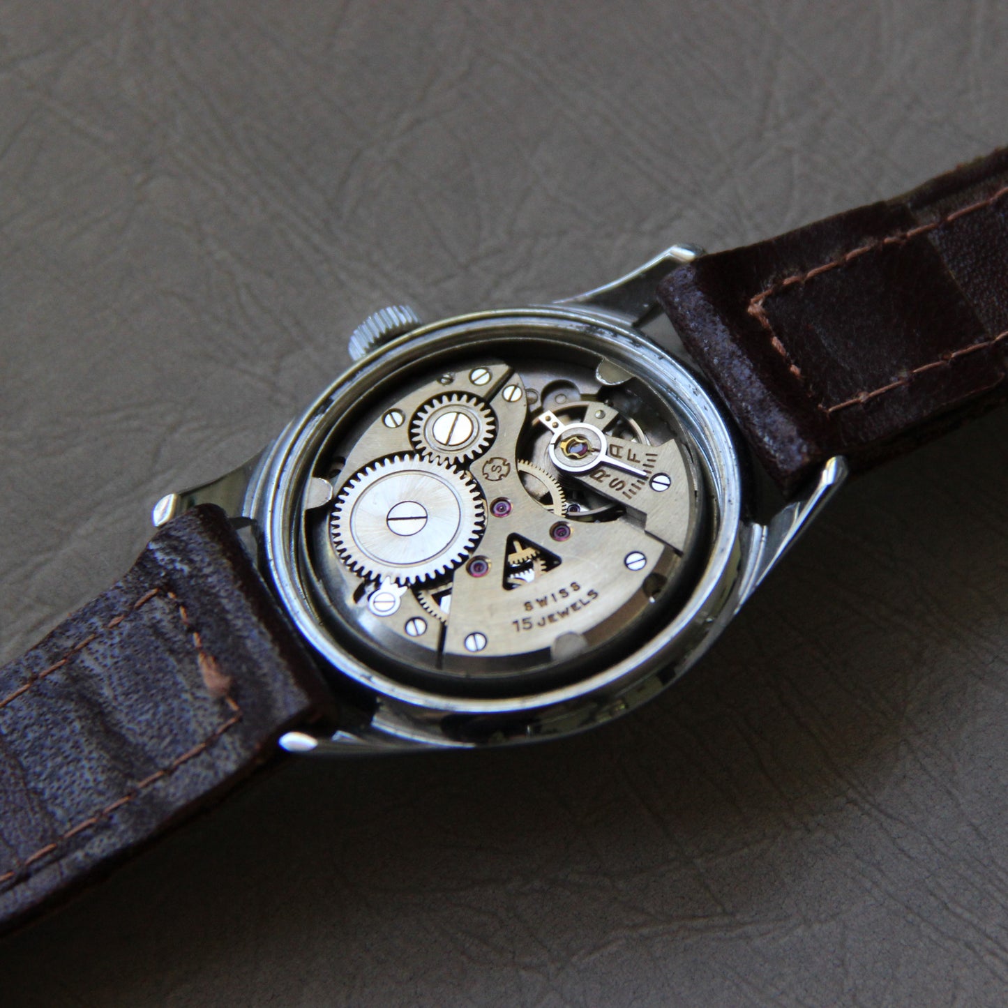 Rank by Selza Watch Co WWII 1940's New From Stock (NOS) Caliber AS