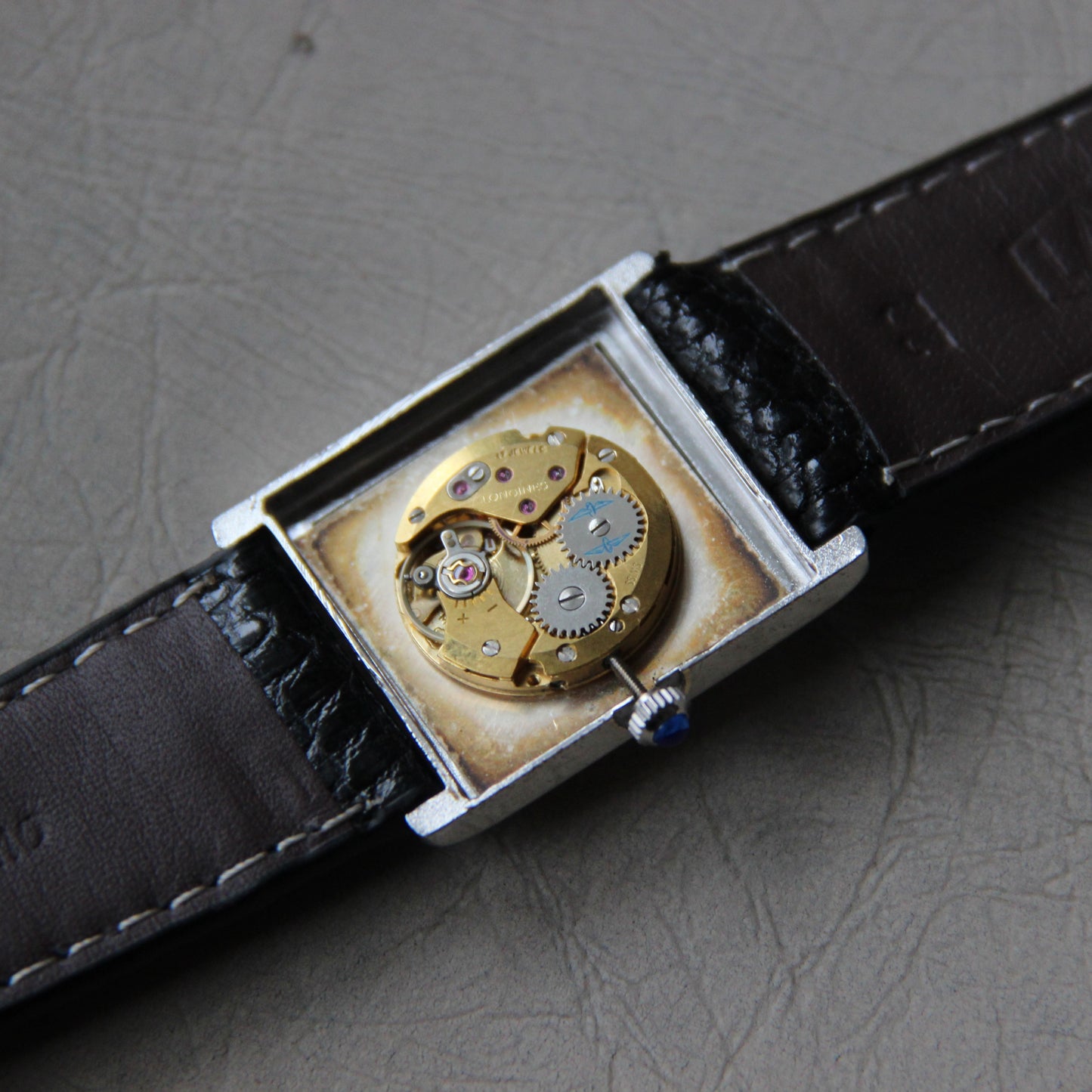 Longines Comet Tank Jumbo Stainless Steel 1970's with Box