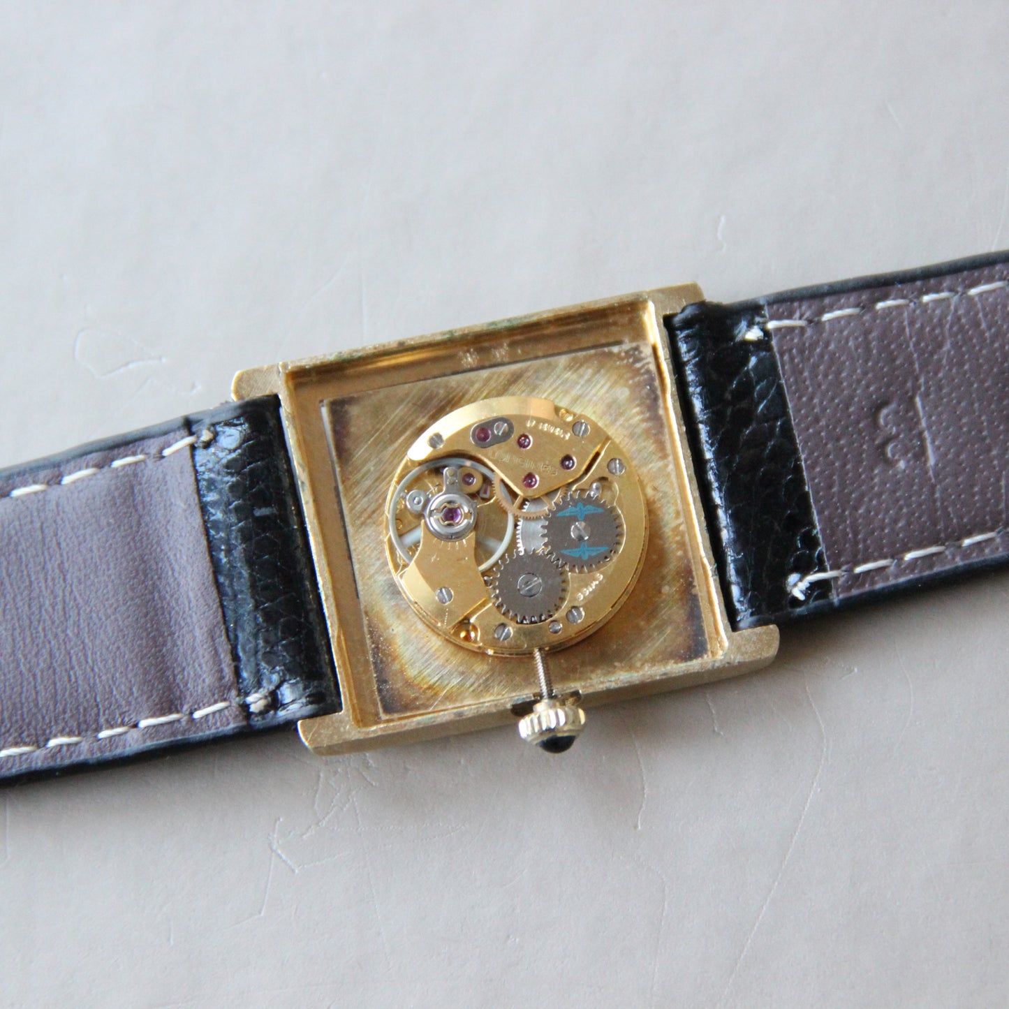 Longines Comet Tank Jumbo Gold Plated 1970's with Box