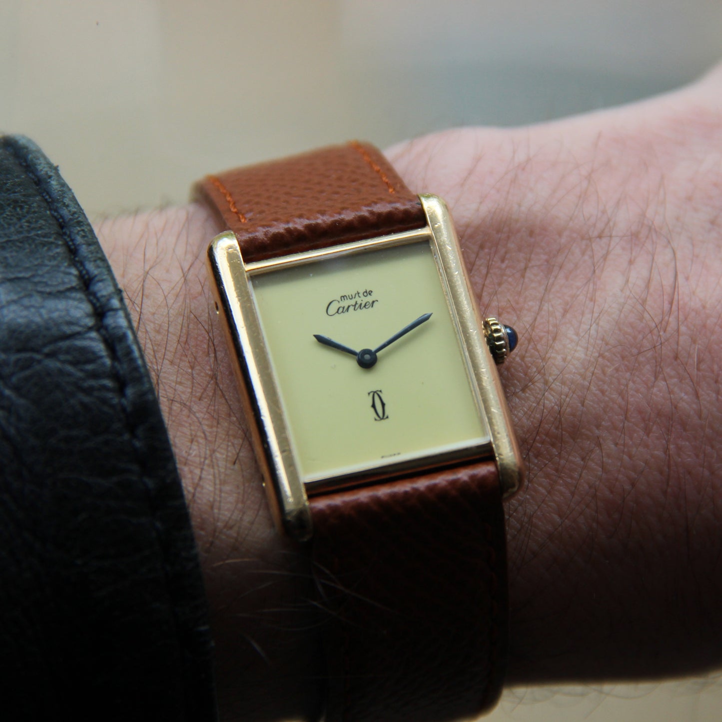 Cartier Tank Must Grand Modèle Cadran Lemon/Ivory