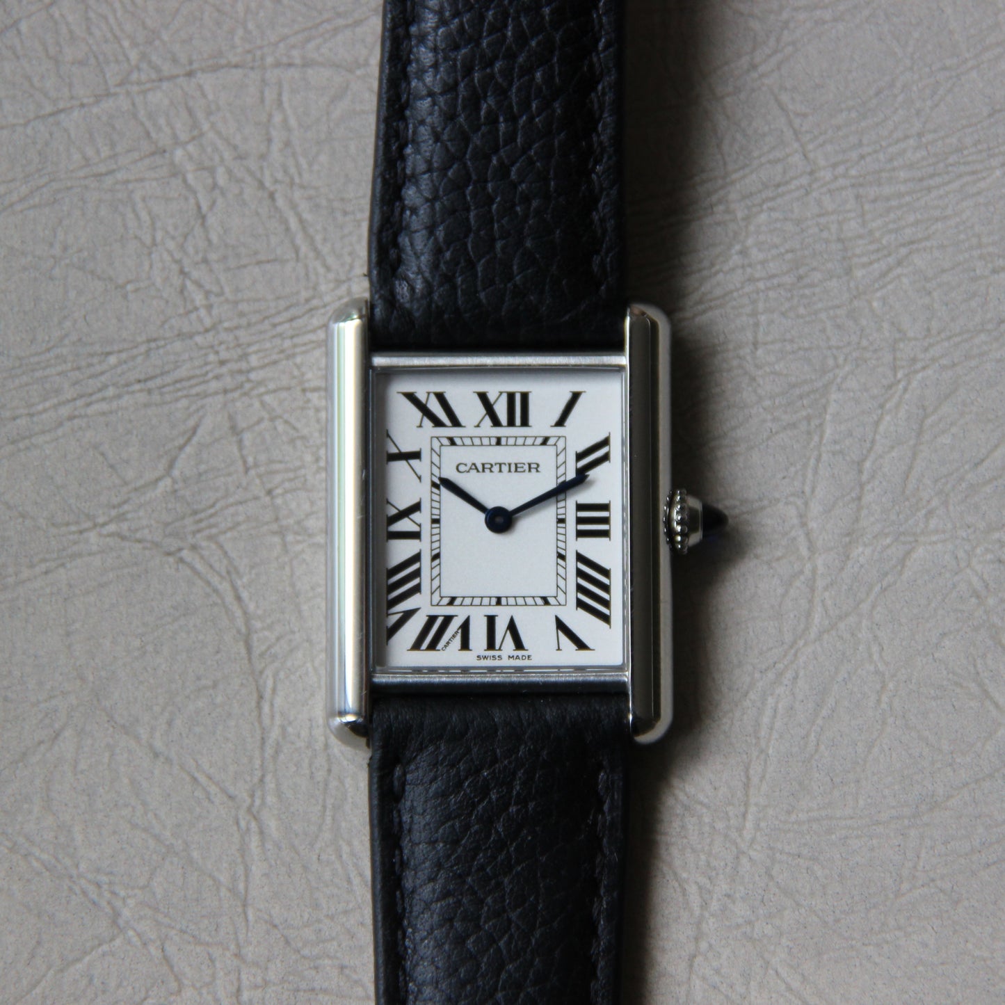 Cartier Tank Must Large Model Reference WSTA0052 Caliber 157 Full Set 2022 (Leather or steel strap of your choice)