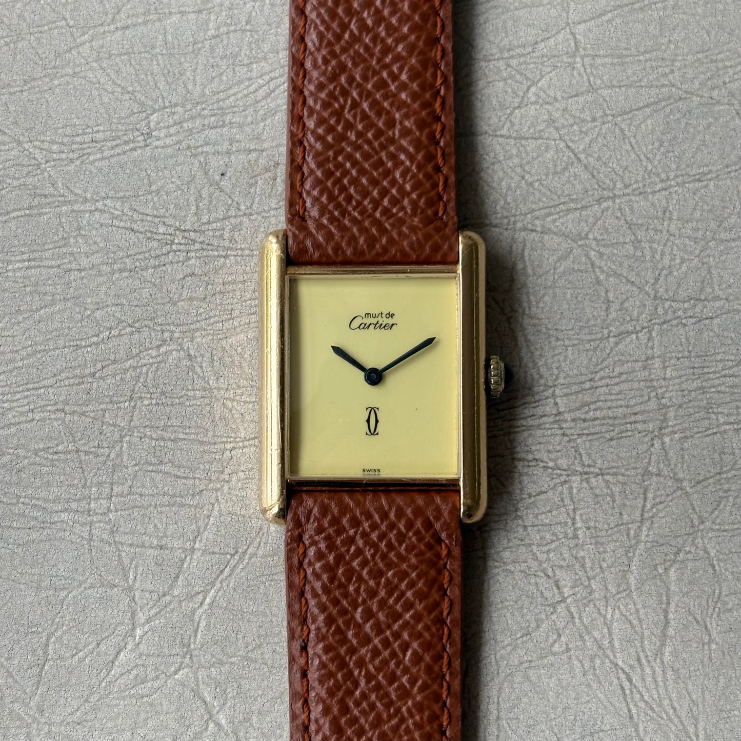 Cartier Tank Must Grand Modèle Cadran Lemon/Ivory