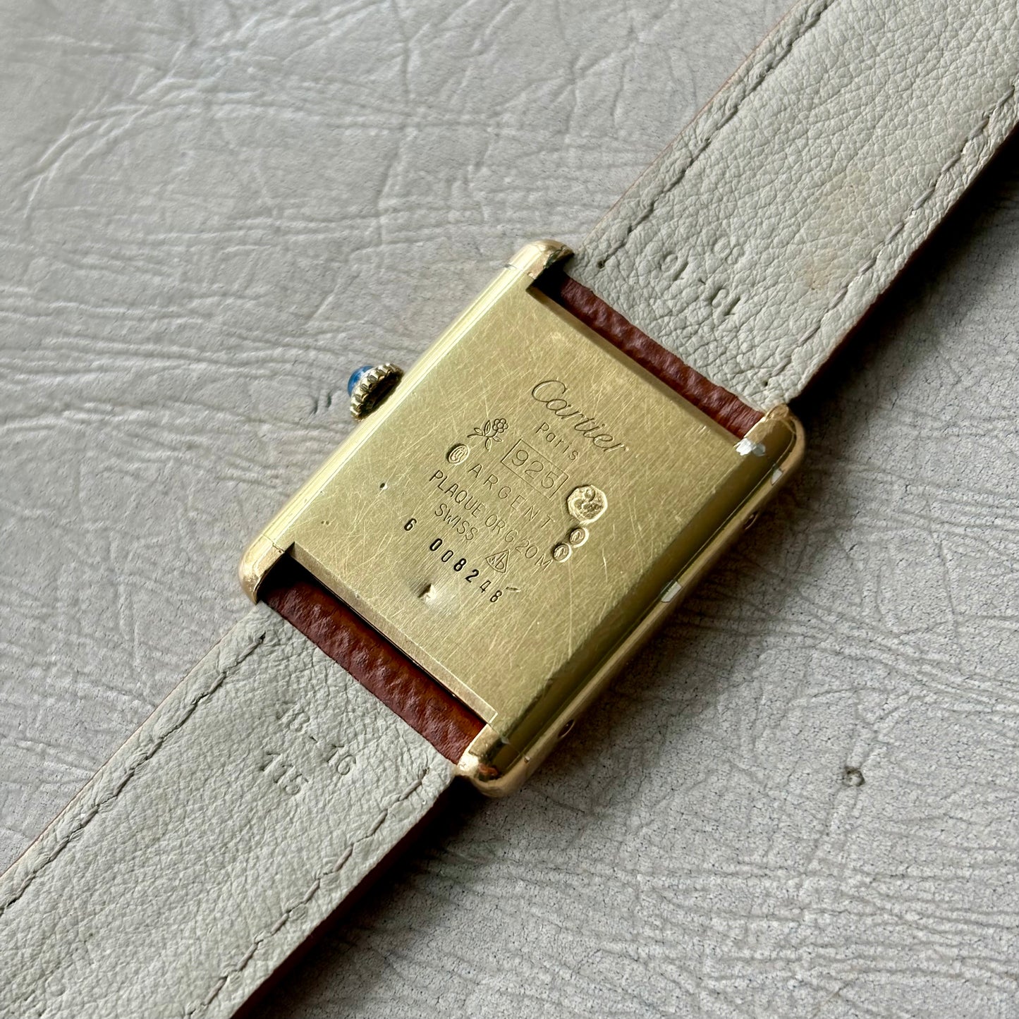 Cartier Tank Must Grand Modèle Cadran Lemon/Ivory