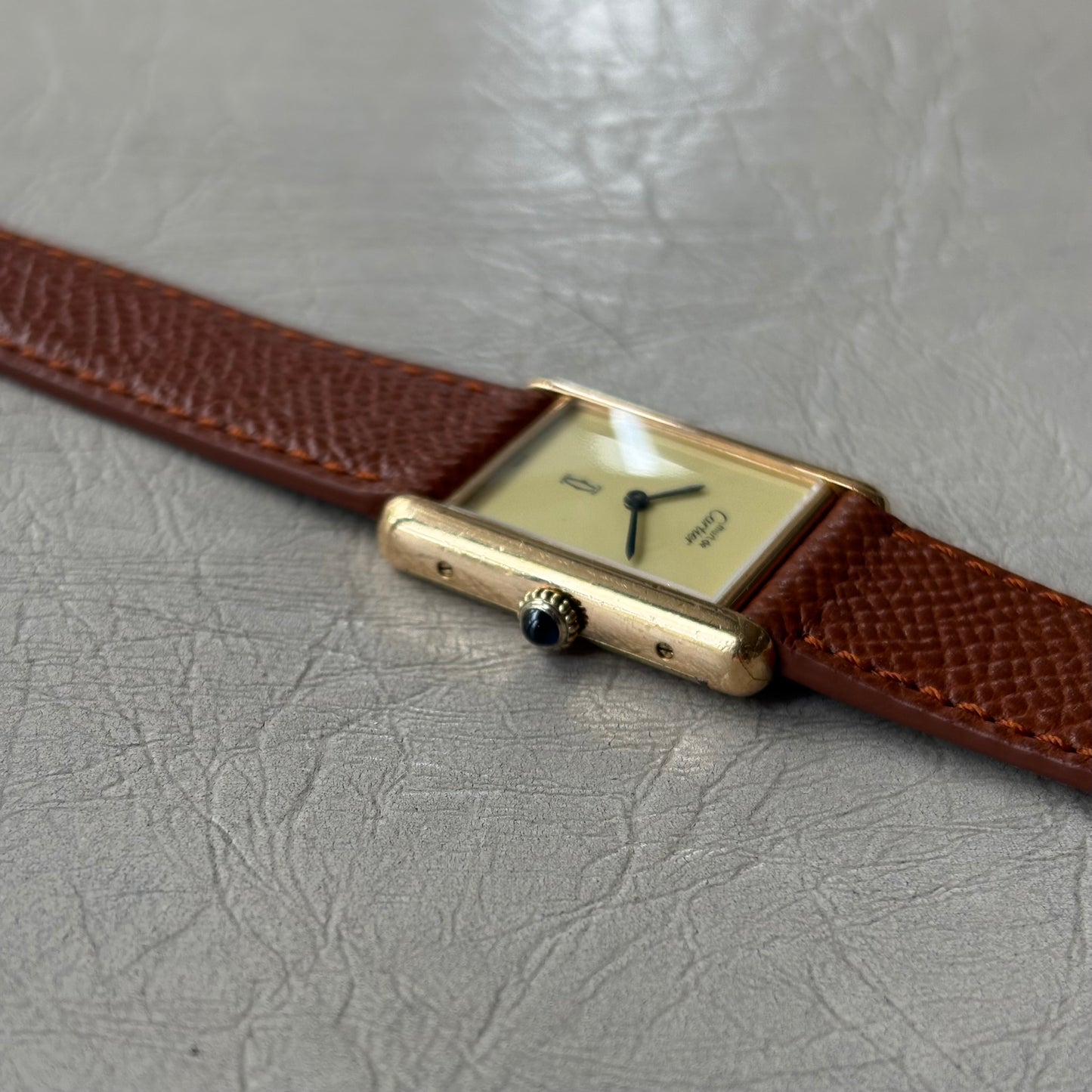 Cartier Tank Must Grand Modèle Cadran Lemon/Ivory