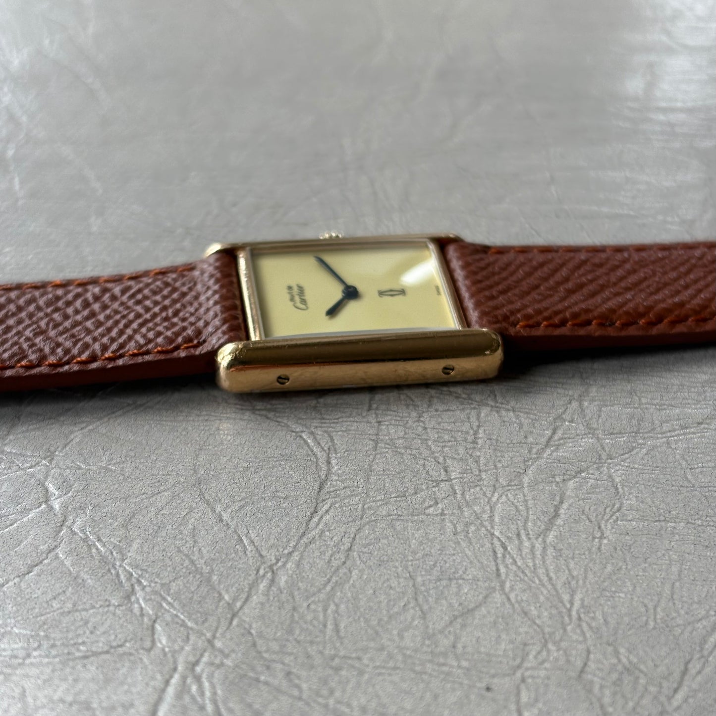 Cartier Tank Must Grand Modèle Cadran Lemon/Ivory