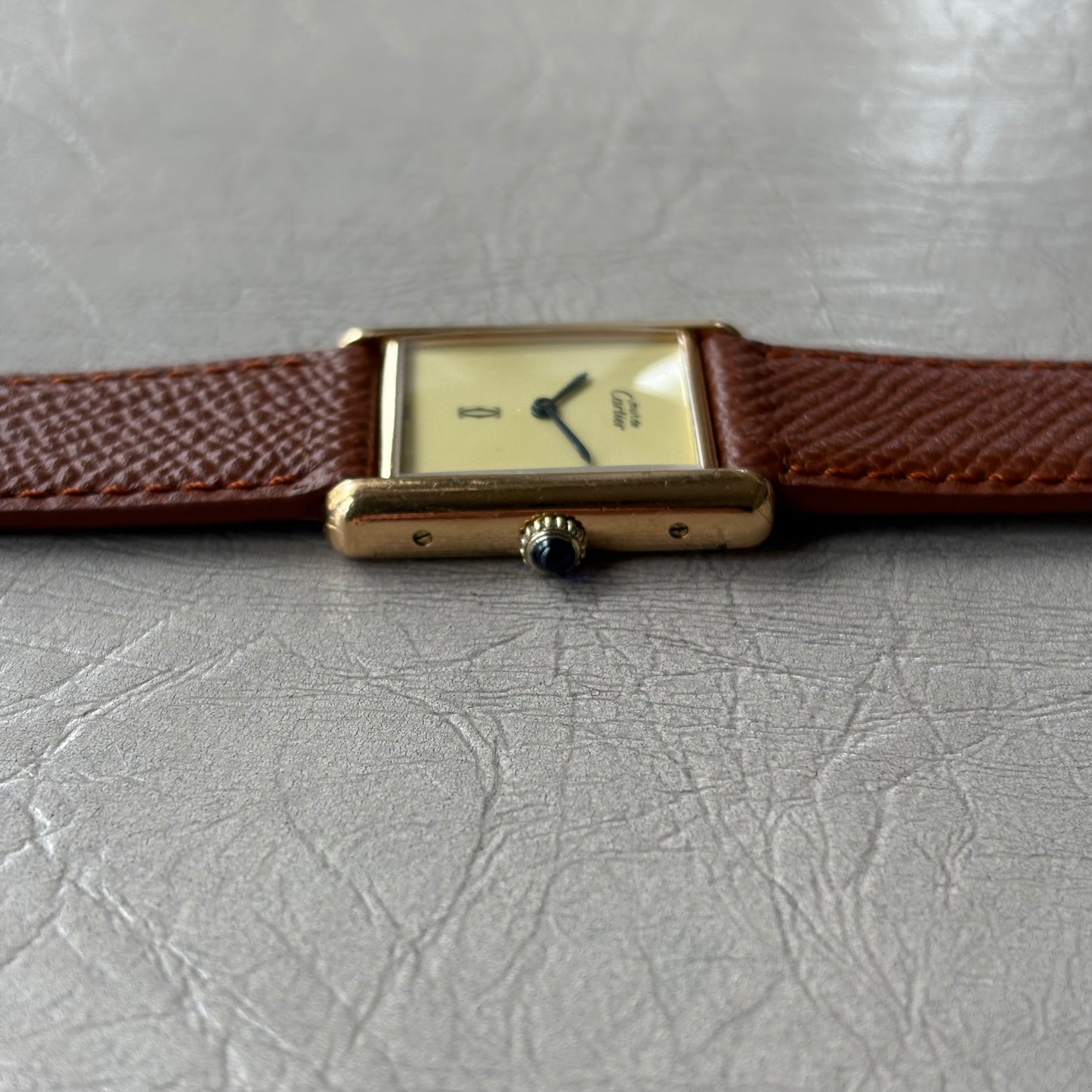 Cartier Tank Must Grand Modèle Cadran Lemon/Ivory