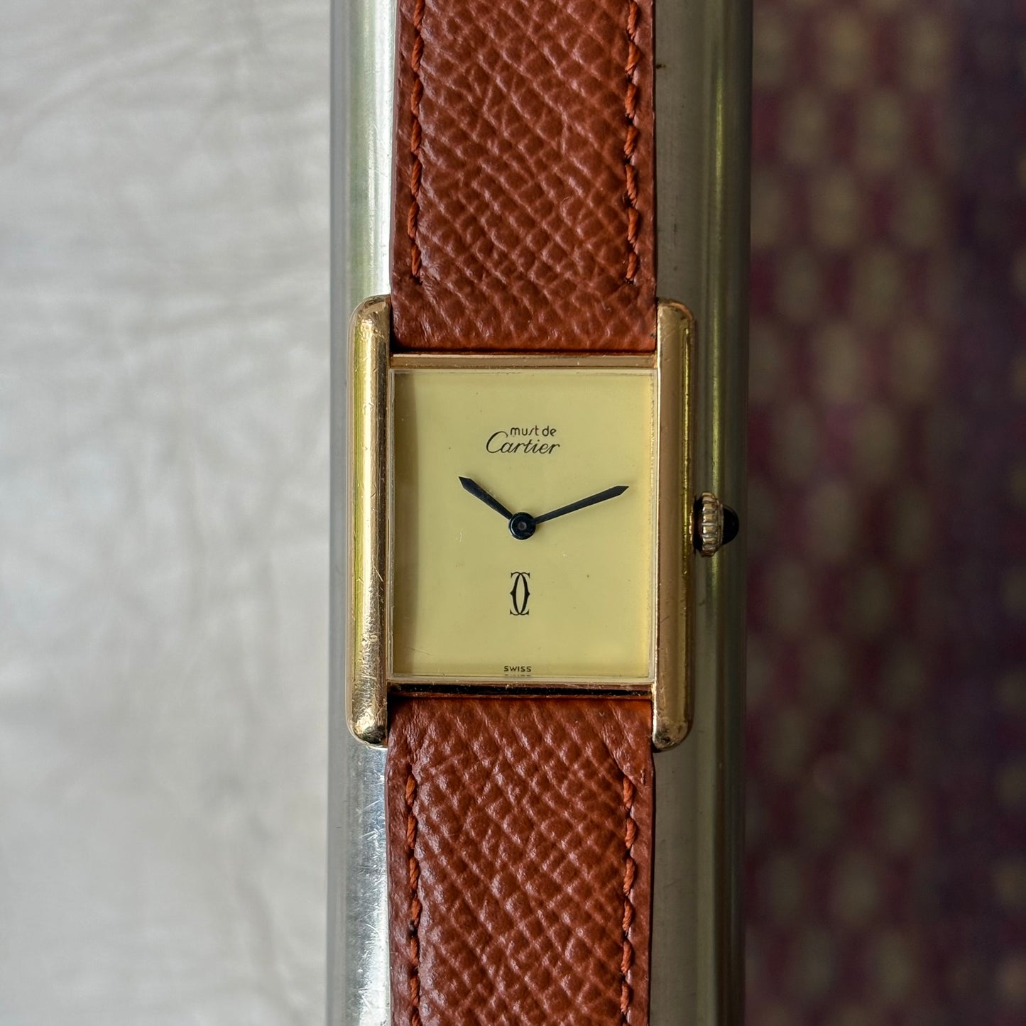 Cartier Tank Must Grand Modèle Cadran Lemon/Ivory