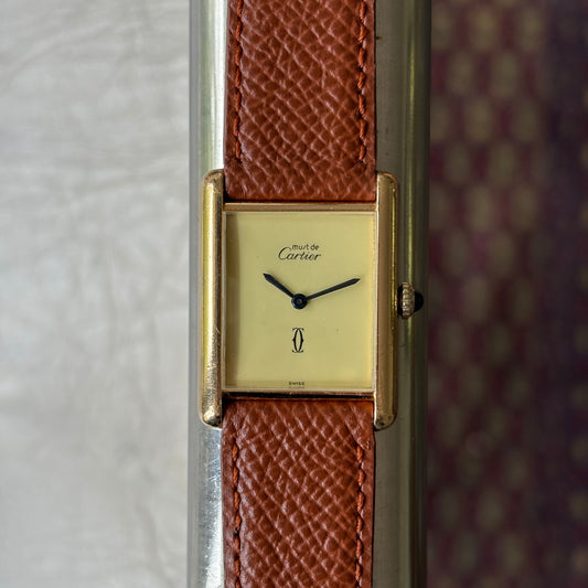 Cartier Tank Must Grand Modèle Cadran Lemon/Ivory