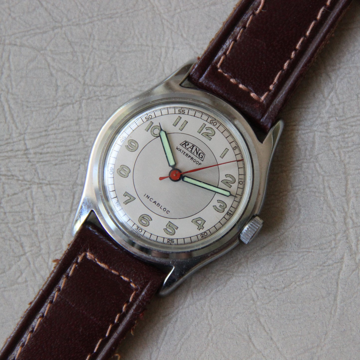 Rank von Selza Watch Co., 2. Weltkrieg, 1940er Jahre, neu ab Lager (NOS), Kaliber AS