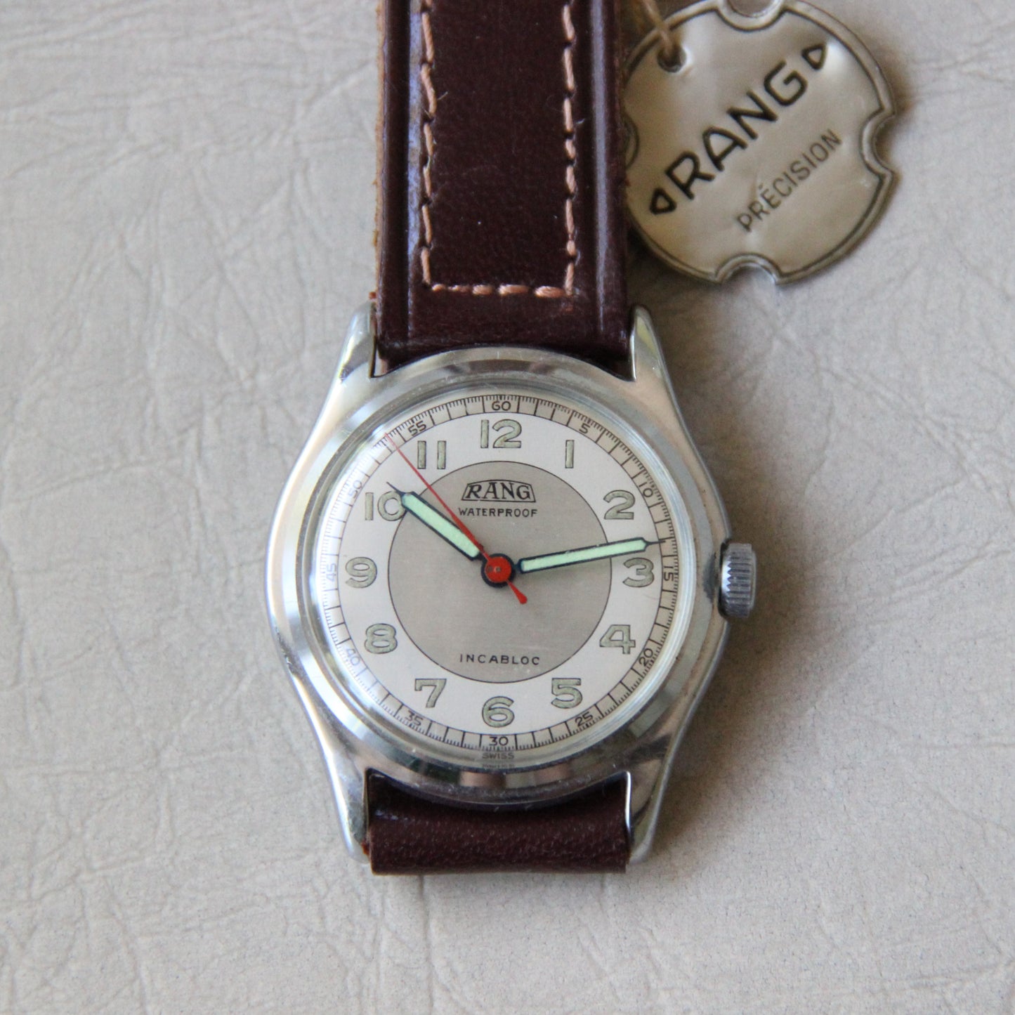 Rank von Selza Watch Co., 2. Weltkrieg, 1940er Jahre, neu ab Lager (NOS), Kaliber AS