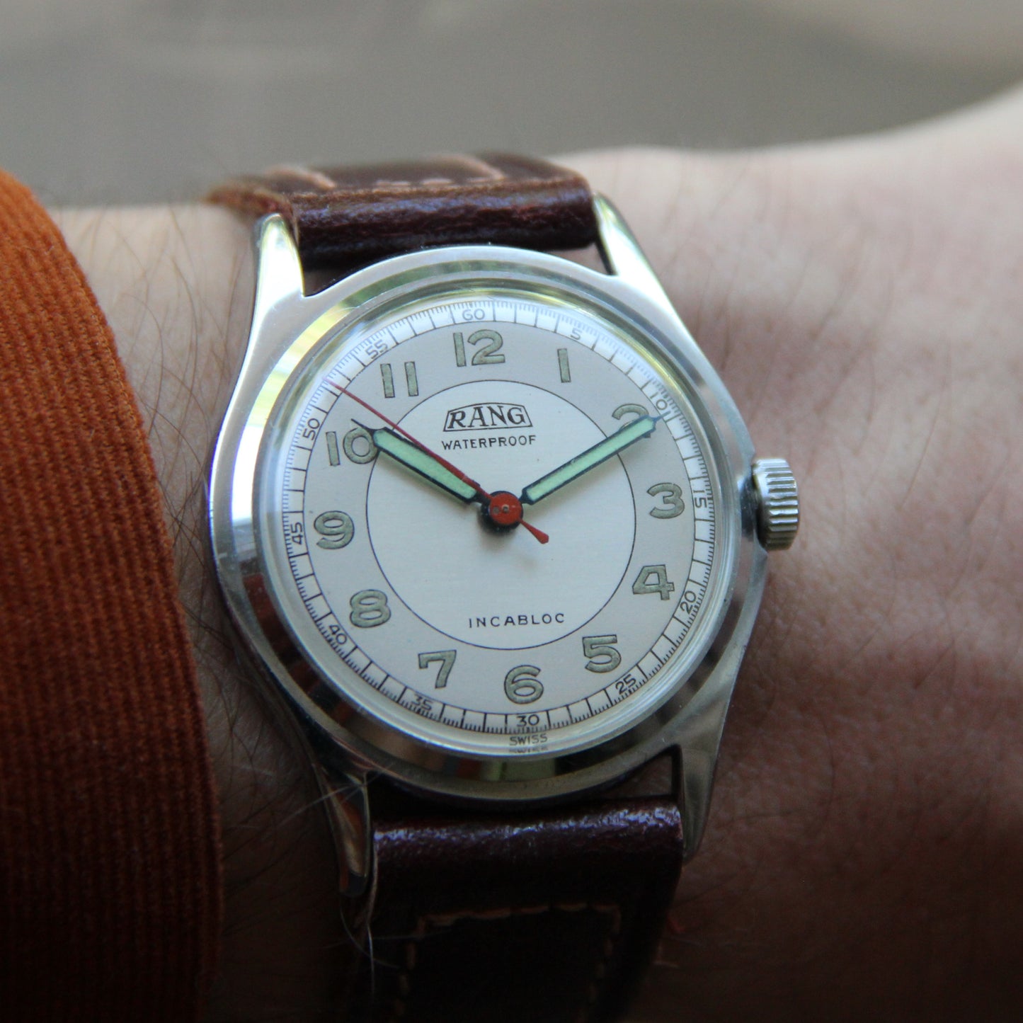 Rank von Selza Watch Co., 2. Weltkrieg, 1940er Jahre, neu ab Lager (NOS), Kaliber AS