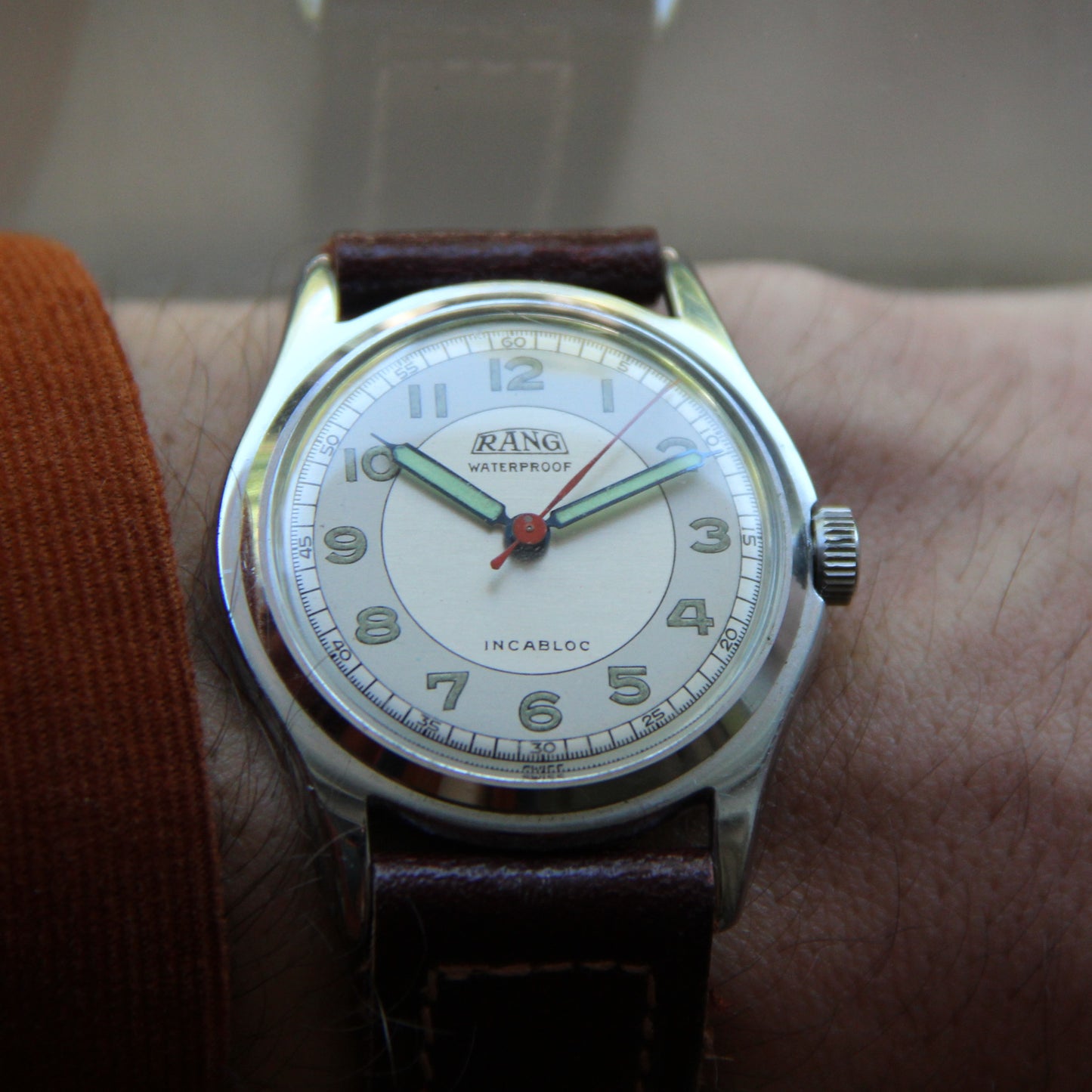 Rank von Selza Watch Co., 2. Weltkrieg, 1940er Jahre, neu ab Lager (NOS), Kaliber AS