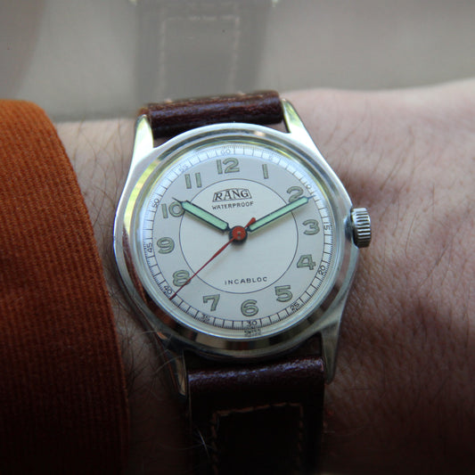 Rang par Selza Watch Co WWII 1940's Neuve De Stock (NOS) Calibre AS