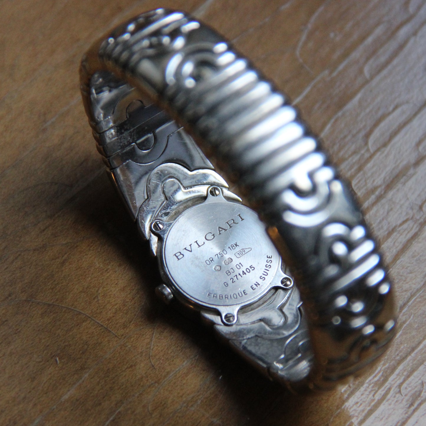 Bvlgari Parentesi Or Blanc Et Boucles Or Et Diamants