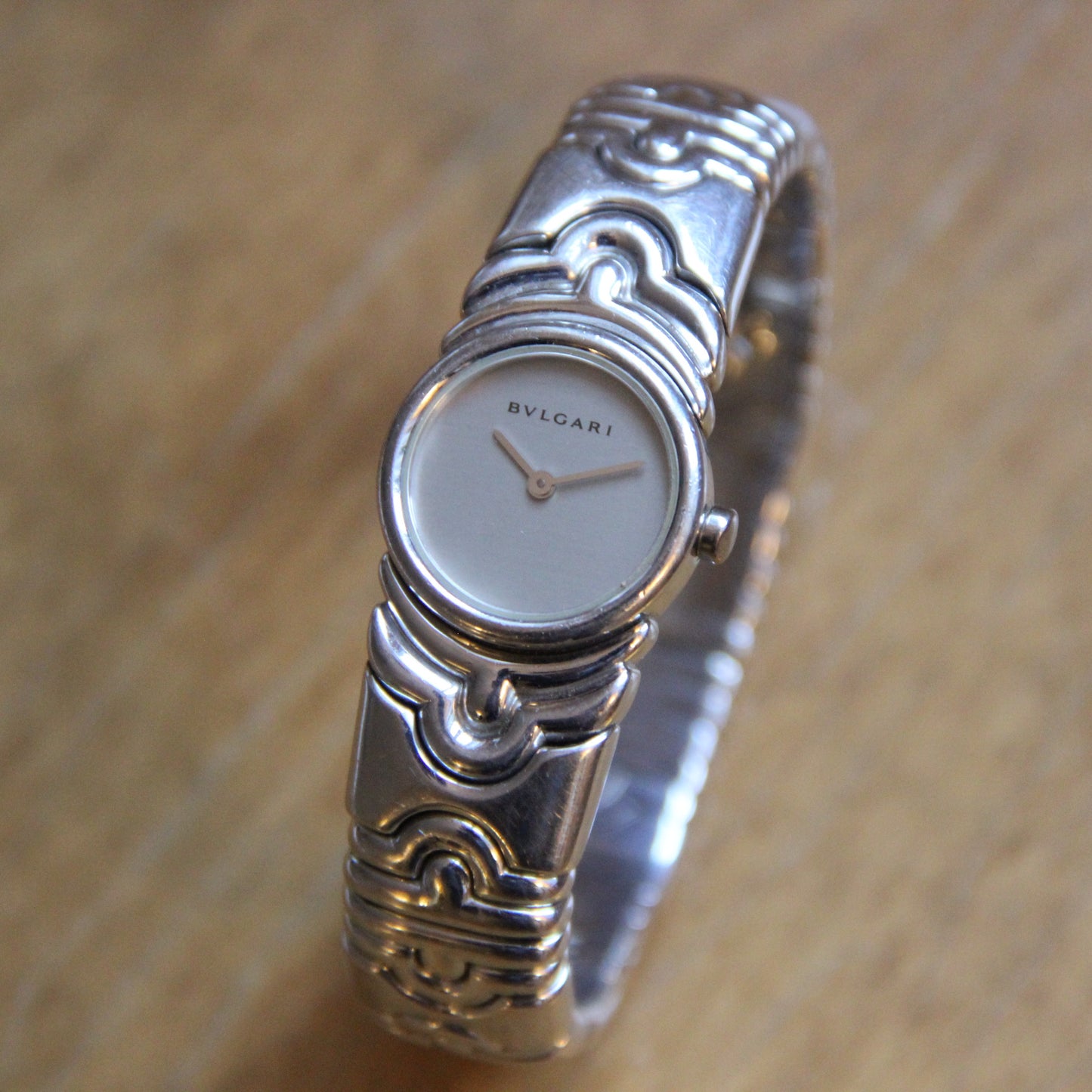 Bvlgari Parentesi Or Blanc Et Boucles Or Et Diamants