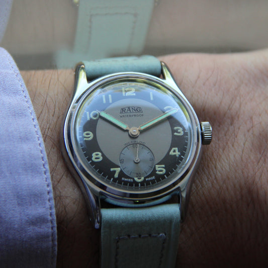 Rang par Selza Watch Co WWII 1940's Neuve De Stock (NOS) Calibre AS