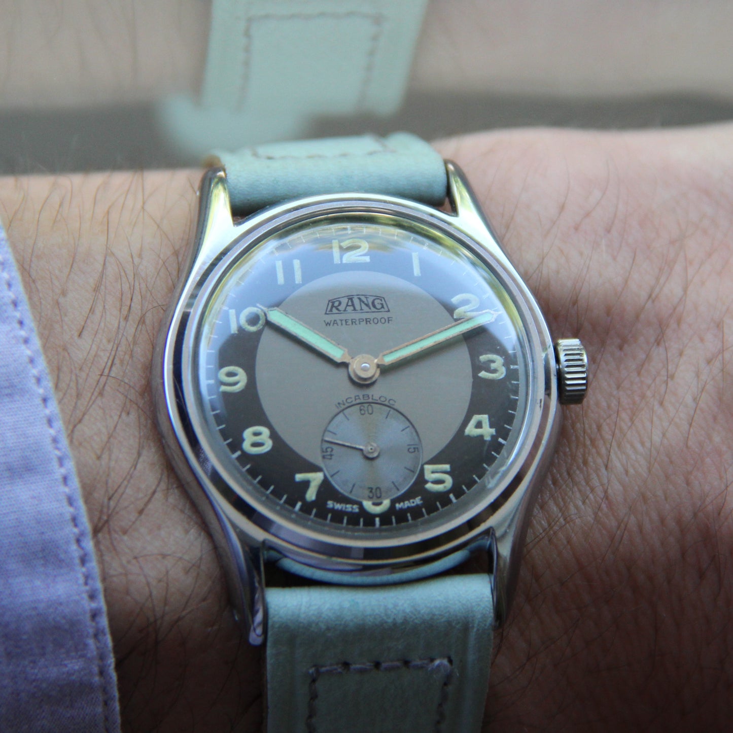 Rang par Selza Watch Co WWII 1940's Neuve De Stock (NOS) Calibre AS
