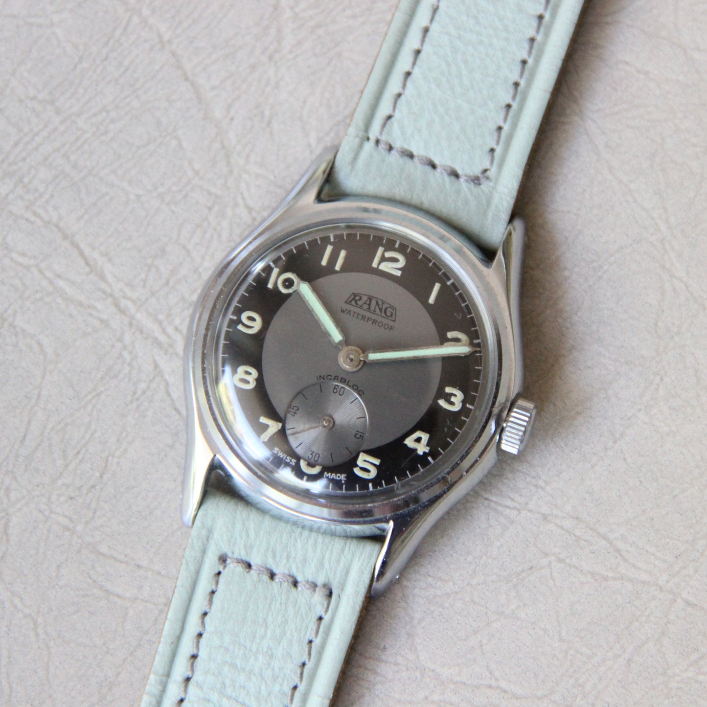 Rang par Selza Watch Co WWII 1940's Neuve De Stock (NOS) Calibre AS