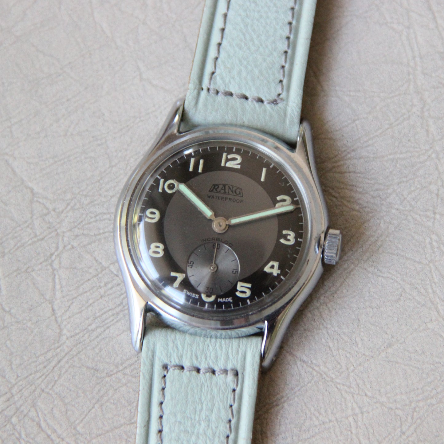 Rang par Selza Watch Co WWII 1940's Neuve De Stock (NOS) Calibre AS